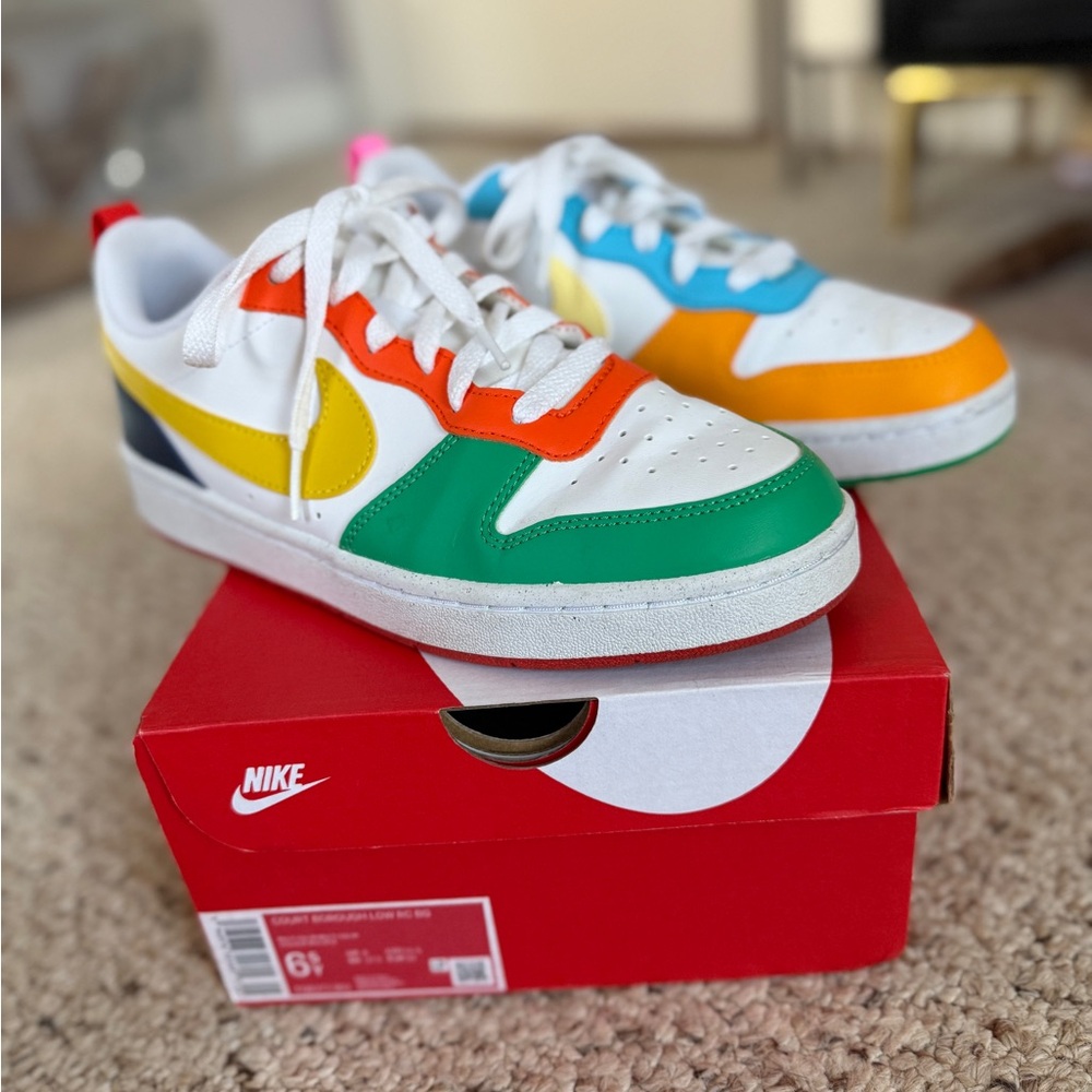 Nike  Colorful Sneakers - Green, Orange, Blue, Yellow, White